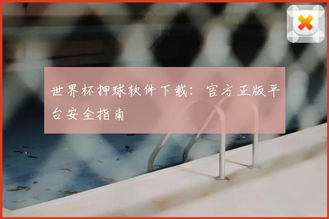 世界杯押球软件下载:官方正版平台安全指南
